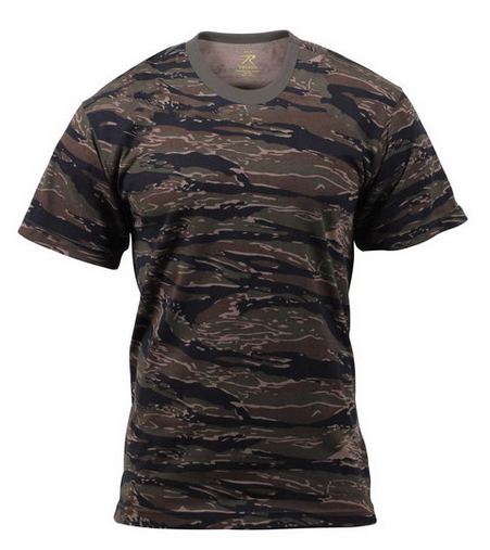 Custom Printed  Rothco Tiger Stripe Camo T-Shirts - 6003 